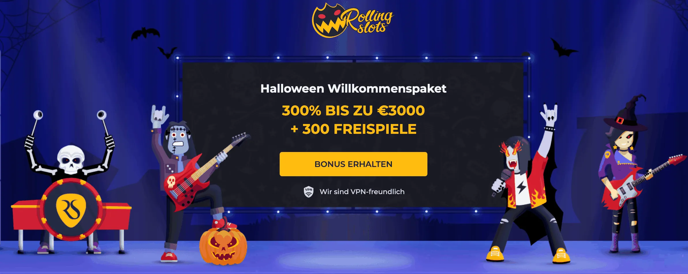 Rolling Slots Willkommensbonus